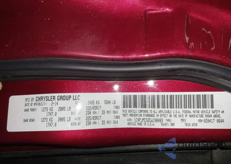 2014 Jeep Cherokee Latitude из США, поврежденный, VIN 1C4PJMCS2EW198083